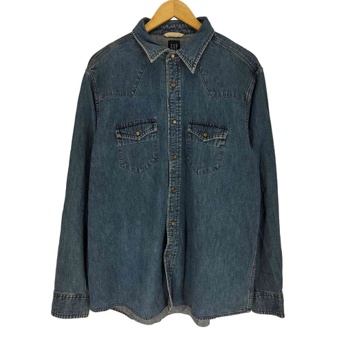 ギャップ Gap 00s ウエスタンデニムシャツ メンズ L