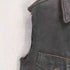 real leather ロケットTALON ニューヨーク ポリスメタルボタンレザーベスト メンズ