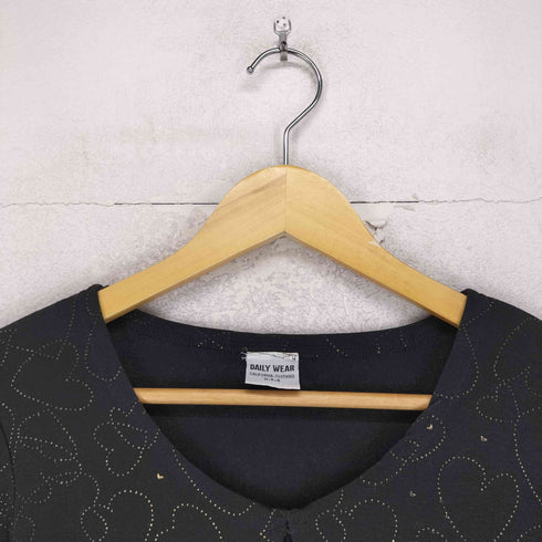 DAILY WEAR デイリーウェア 七分袖 ラウンドネック ハート カットソー Y2K レディース