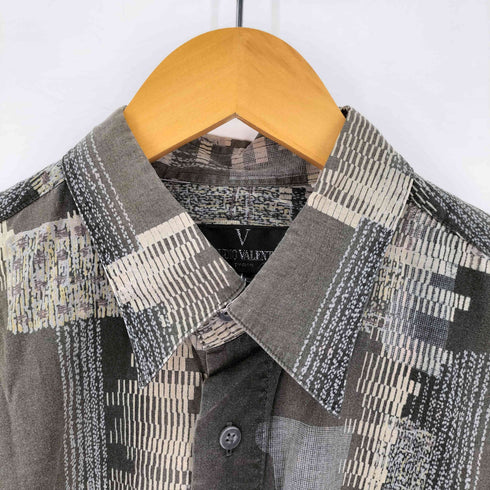 クラウディオバレンティノ CLAUDIO VALENTINO 総柄シャツ レディース import:L