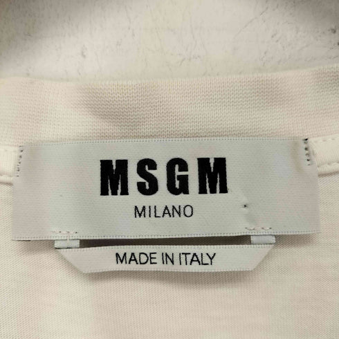 エムエスジーエム MSGM ロゴプリントクルーネックTシャツ メンズ JPN:S