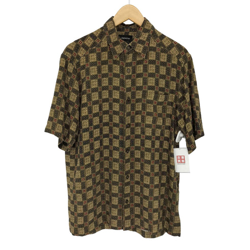 クレイボーン Claiborne S/S総柄シルクシャツ メンズ import:S