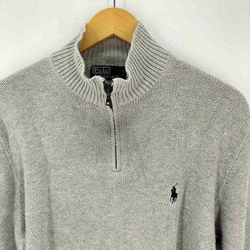 ポロバイラルフローレン Polo by RALPH LAUREN ハーフジップ コットンニットセーター メンズ JPN:L