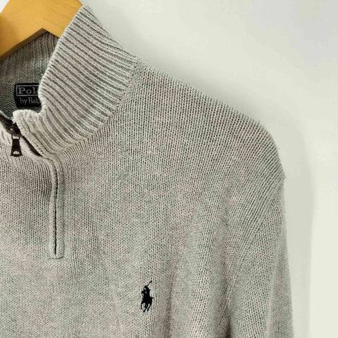 ポロバイラルフローレン Polo by RALPH LAUREN ハーフジップ コットンニットセーター メンズ JPN:L