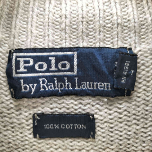 ポロバイラルフローレン Polo by RALPH LAUREN ハーフジップ コットンニットセーター メンズ JPN:L
