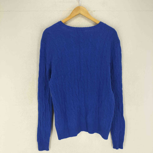 ポロラルフローレン POLO RALPH LAUREN ポニー刺しゅう ケーブル Vネックニット レディース JPN:XL