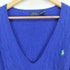 ポロラルフローレン POLO RALPH LAUREN ポニー刺しゅう ケーブル Vネックニット レディース JPN:XL