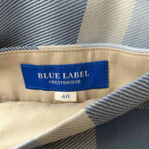 ブルーレーベルクレストブリッジ BLUE LABEL CRESTBRIDGE チェッククロッシングビエラスカート レディース 40