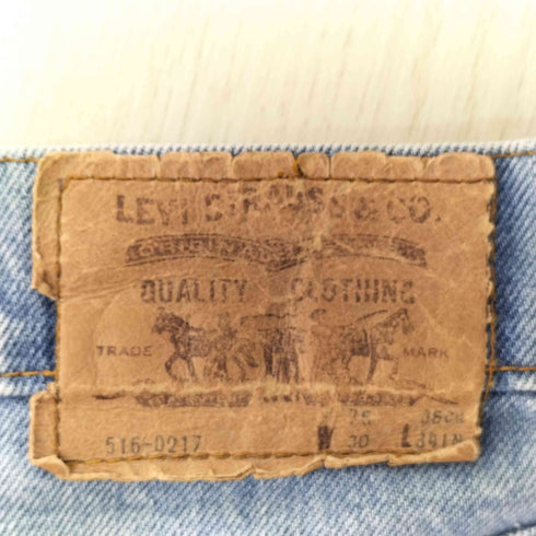 リーバイス Levis 80-90S 香港製 516-0217 ボタン裏347刻印 ブーツカット デニム パンツ オレンジタブ 極東リーバイス メンズ W30 L34