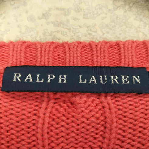 ラルフローレン RALPH LAUREN ポニー刺しゅう ケーブルニット レディース JPN:M