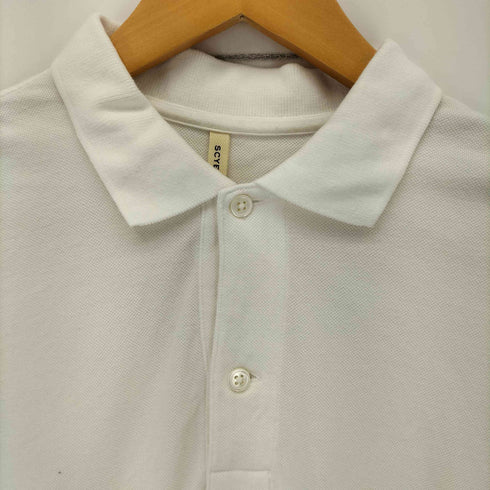 サイベーシックス SCYE BASICS パッチ L/S 鹿の子ポロシャツ メンズ 40