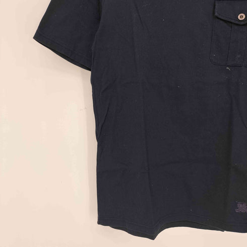 バーバリーロンドン BURBERRY LONDON エクエストリアン ナイト刺繍 Vネック ポケット 半袖Tシャツ メンズ import:M