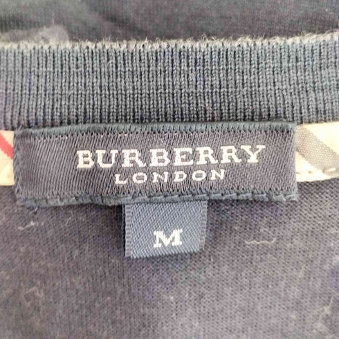バーバリーロンドン BURBERRY LONDON エクエストリアン ナイト刺繍 Vネック ポケット 半袖Tシャツ メンズ import:M