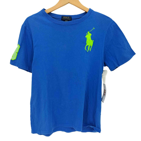 ポロラルフローレン POLO RALPH LAUREN 現行タグ ビッグポニー刺繍 ナンバリング3 クルーネック 半袖Tシャツ メンズ L 14-16 160