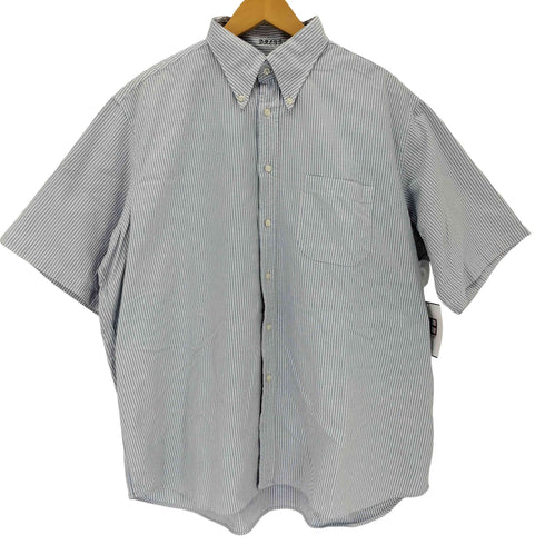 インディヴィジュアライズドシャツ individualized shirts DRESS 半袖 ストライプ柄ボックスシャツ メンズ L
