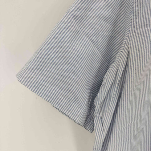 インディヴィジュアライズドシャツ individualized shirts DRESS 半袖 ストライプ柄ボックスシャツ メンズ L