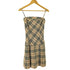 バーバリーブルーレーベル BURBERRY BLUE LABEL ノバチェック ウール100 プリーツ切替キャミワンピース レディース 36