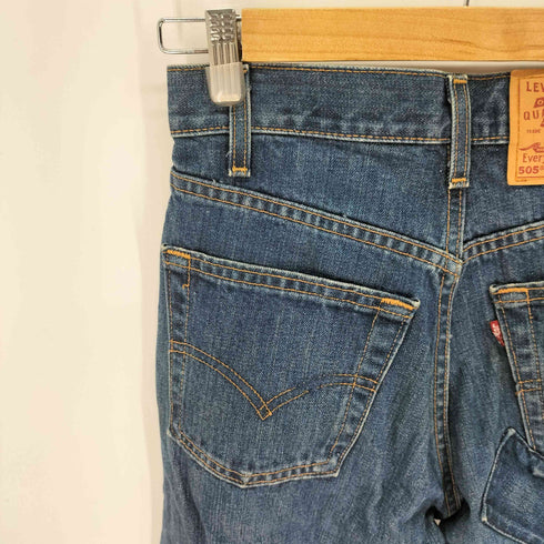 リーバイス Levis 505 REGULAR FIT STRAIGHT LEG 00年12月製 ボタン裏513 リペア パッチワーク デニム レディース W28/L30