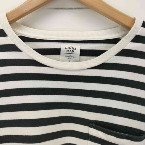 ミスタージェントルマン MR.GENTLEMAN ボーダークルーネックTシャツ メンズ JPN:L