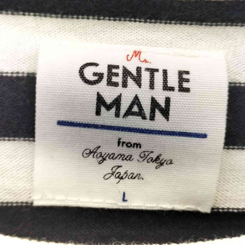 ミスタージェントルマン MR.GENTLEMAN ボーダークルーネックTシャツ メンズ JPN:L