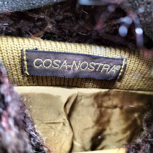コーザノストラ cosa-nostra ジャガードロングコート レディース