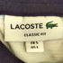 ラコステ LACOSTE ピマコットン リネン ブルーボーダー ポロシャツ メンズ import:L