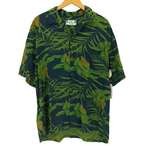 トゥーパームス TWO PALMS MADE IN HAWAII ガーメントダイ アロハシャツ メンズ import:L