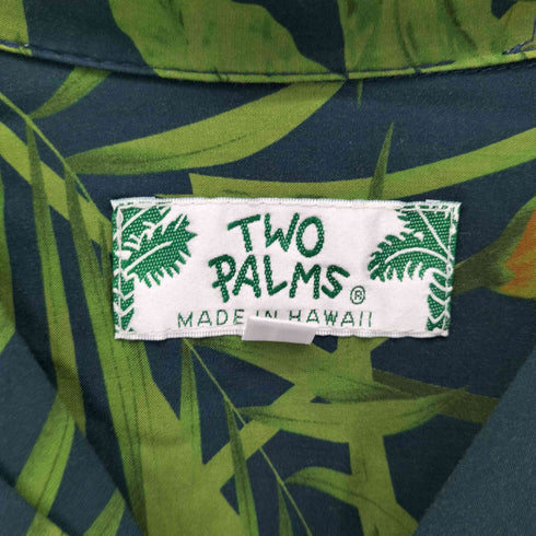 トゥーパームス TWO PALMS MADE IN HAWAII ガーメントダイ アロハシャツ メンズ import:L
