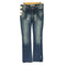 ザラ ZARA TRF DENIM ペイント クラッシュ加工 ローライズ フレアデニム Y2K メンズ FR:38-40