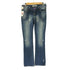 ザラ ZARA TRF DENIM ペイント クラッシュ加工 ローライズ フレアデニム Y2K メンズ FR:38-40