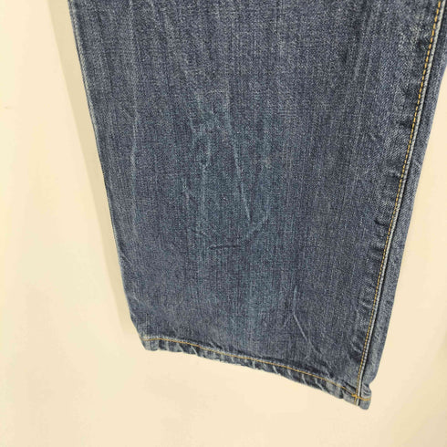 ザラ ZARA TRF DENIM ペイント クラッシュ加工 ローライズ フレアデニム Y2K メンズ FR:38-40