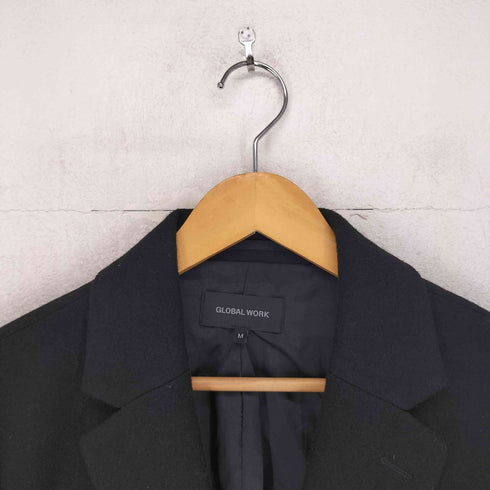 グローバルワーク GLOBAL WORK WOOLLYTEC チェスターコート メンズ M