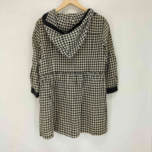 クレージュ courreges チェック柄 フーデッド シャツブルゾン レディース 38