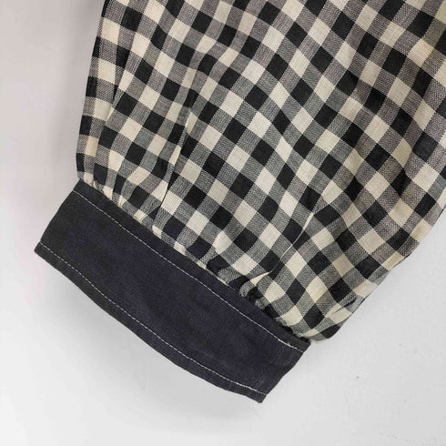 クレージュ courreges チェック柄 フーデッド シャツブルゾン レディース 38