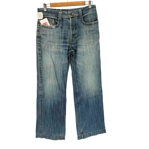 ディーゼル DIESEL ボタンフライ バギーワイド デニム メンズ UK:32-33