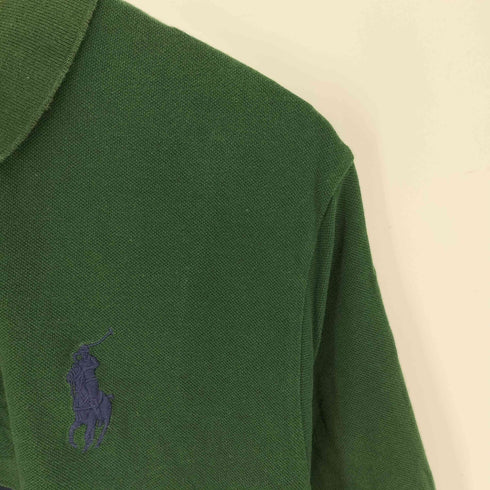 ポロバイラルフローレン Polo by RALPH LAUREN ミディ ポニー刺繍 鹿の子 織り ライン S/S ラガー シャツ メンズ import:L