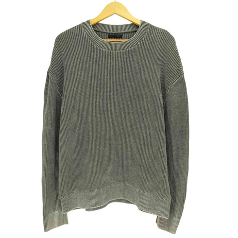 ザラ ZARA ウォッシュド加工リブテクスチャーセーター メンズ import:M