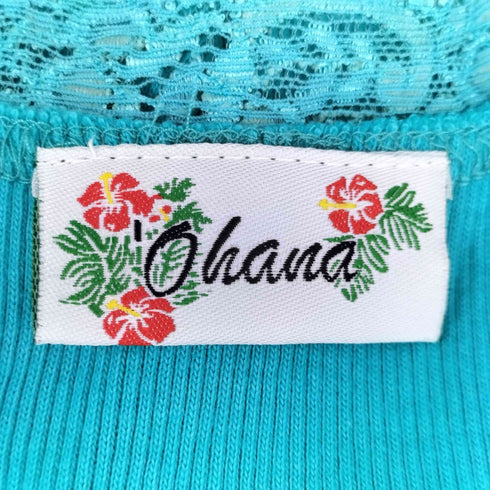 OHANA ハイビスカス レースタンクトップ レディース