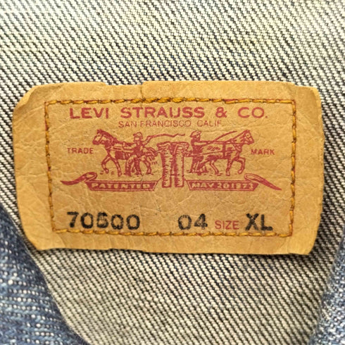 リーバイス Levis クロアチア製 00S 70500 ユーロ デニム トラッカー ジャケット メンズ import:XL