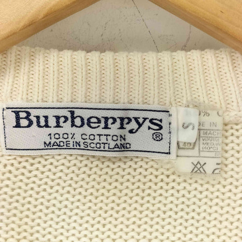 バーバリーズ BURBERRYS スコットランド製 コットンニット メンズ JPN:S