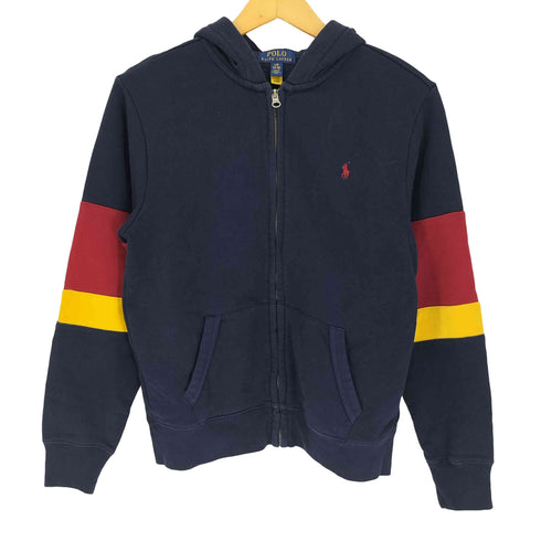 ポロラルフローレン POLO RALPH LAUREN Corduroy-Logo Fleece Full-Zip Hoodie ポニー刺繍 コーデュロイ ロゴ フリース フルジップ フーディ レディース import:L