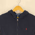ポロラルフローレン POLO RALPH LAUREN Corduroy-Logo Fleece Full-Zip Hoodie ポニー刺繍 コーデュロイ ロゴ フリース フルジップ フーディ レディース import:L