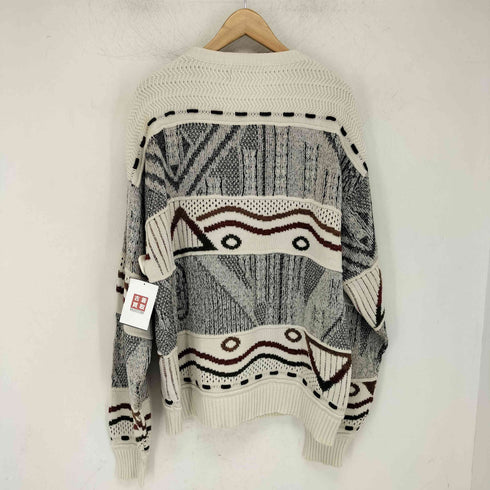 ロンドンフォグ LONDON FOG USA製 総柄 コットンニット メンズ JPN:M