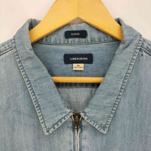 ジェイクルー J.CREW ×BACANCES TALON ZIP デニム ジップアップ ブルゾン メンズ import:XXL