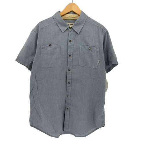 バートン BURTON 山ポケ シャンブレー S/S ワーク シャツ メンズ import:L