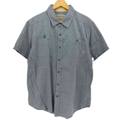 バートン BURTON 山ポケ シャンブレー S/S ワーク シャツ メンズ import:L