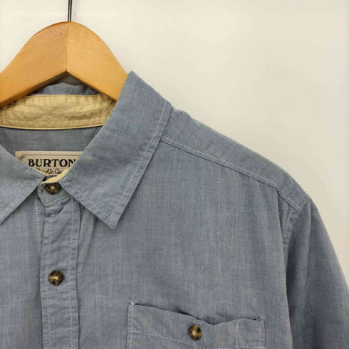バートン BURTON 山ポケ シャンブレー S/S ワーク シャツ メンズ import:L