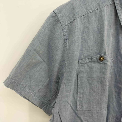 バートン BURTON 山ポケ シャンブレー S/S ワーク シャツ メンズ import:L