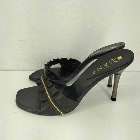 ダイアナ DIANA ビジュー フリルデザイン ミュール レディース JPN:22.5