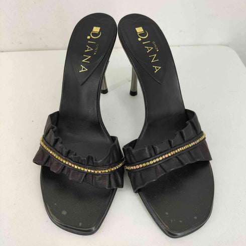 ダイアナ DIANA ビジュー フリルデザイン ミュール レディース JPN:22.5